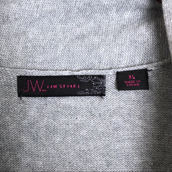 JW Long Sleeveless Drape Cardigan - Picture 4 of 8